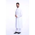 High quality pure color dubai muslim abaya and pants set muslim men abaya